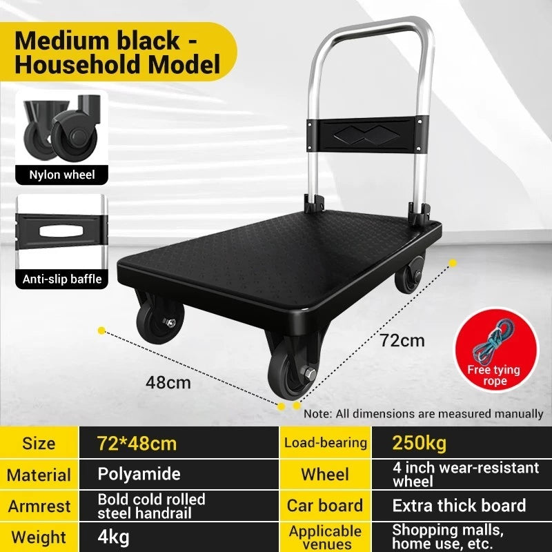 Trolley Heavy Duty Troli Barang Foldable 1000KG Hand Truck 手推車 拉貨 Troli Beroda
