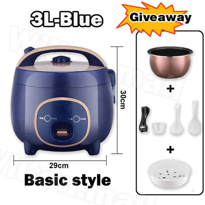 1.8L/3L Mulitfunctional Mini Rice Cooker Fast Rice Cooker electric caldronwith periuk Nasi