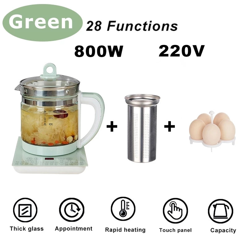 1.8L Health Pot Preserving Portable Multi Cooker Tea Dessert Cooker Electric Kettle Health Tea Pot