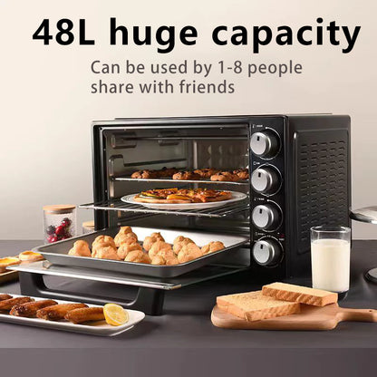 15/25/48L Electric Oven Convection Air Electric Oven Safe material, durable Roaster Toaster Ketuhar