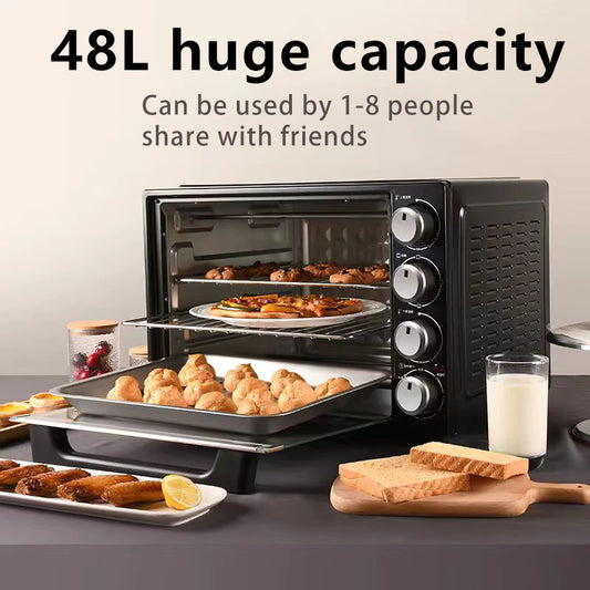 15/25/48L Electric Oven Convection Air Electric Oven Safe material, durable Roaster Toaster Ketuhar