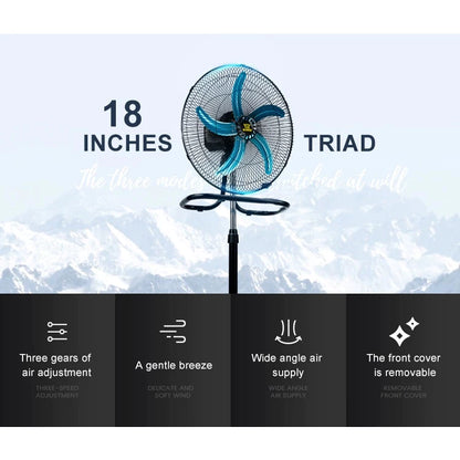 16" /18" Industrial Fan 3-in-1 Floor Stand Multipurpose Fan 5 Blades three speeds kipas