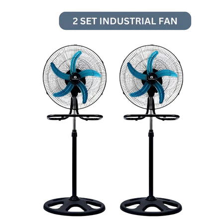 16" /18" Industrial Fan 3-in-1 Floor Stand Multipurpose Fan 5 Blades three speeds kipas