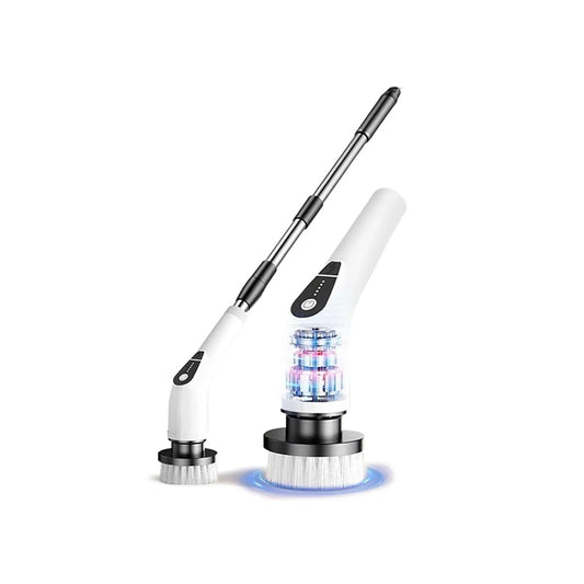 9 in 1 Electric Cleaning Brush Rechargeable Wireless Electric Spin Scrubber Power Brush Shower Bathroom