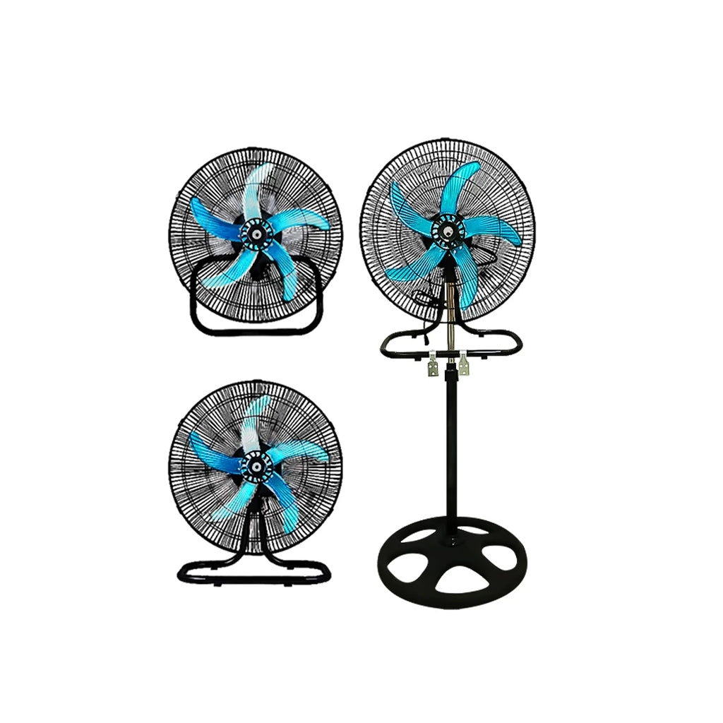 16" /18" Industrial Fan 3-in-1 Floor Stand Multipurpose Fan 5 Blades three speeds kipas