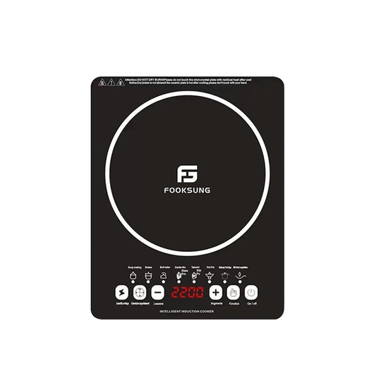 2200W Induction Cooker Waterproof Black Crystal hotpot cooktop electromagnetic LCD 电磁炉