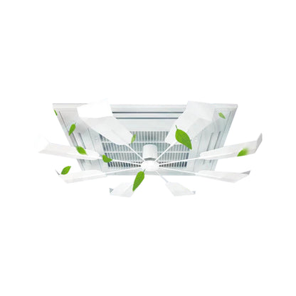 Anti-drop Aircond Guide Fan Cassette Aircon Central Fan 360° Aircond Wind Deflector Central Air Cond Guide Fan