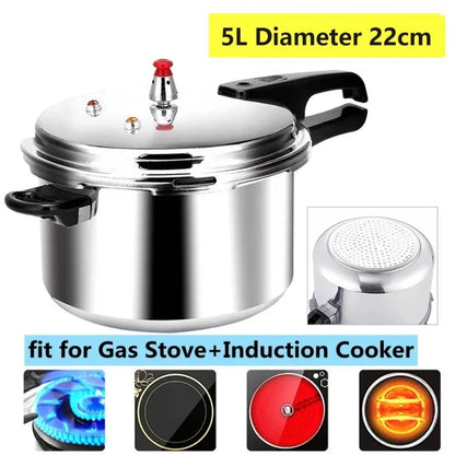 3-11L Pressure Cooker Aluminum Alloy Periuk rebus tulang Periuk rebus tulang Periuk Tekanan