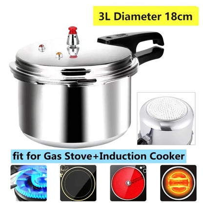 3-11L Pressure Cooker Aluminum Alloy Periuk rebus tulang Periuk rebus tulang Periuk Tekanan