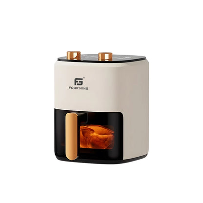 Fooksung Air Fryer 8L 4000W Non-Stick Coating Visual Window Oil Free Smokeless Multifunctional 