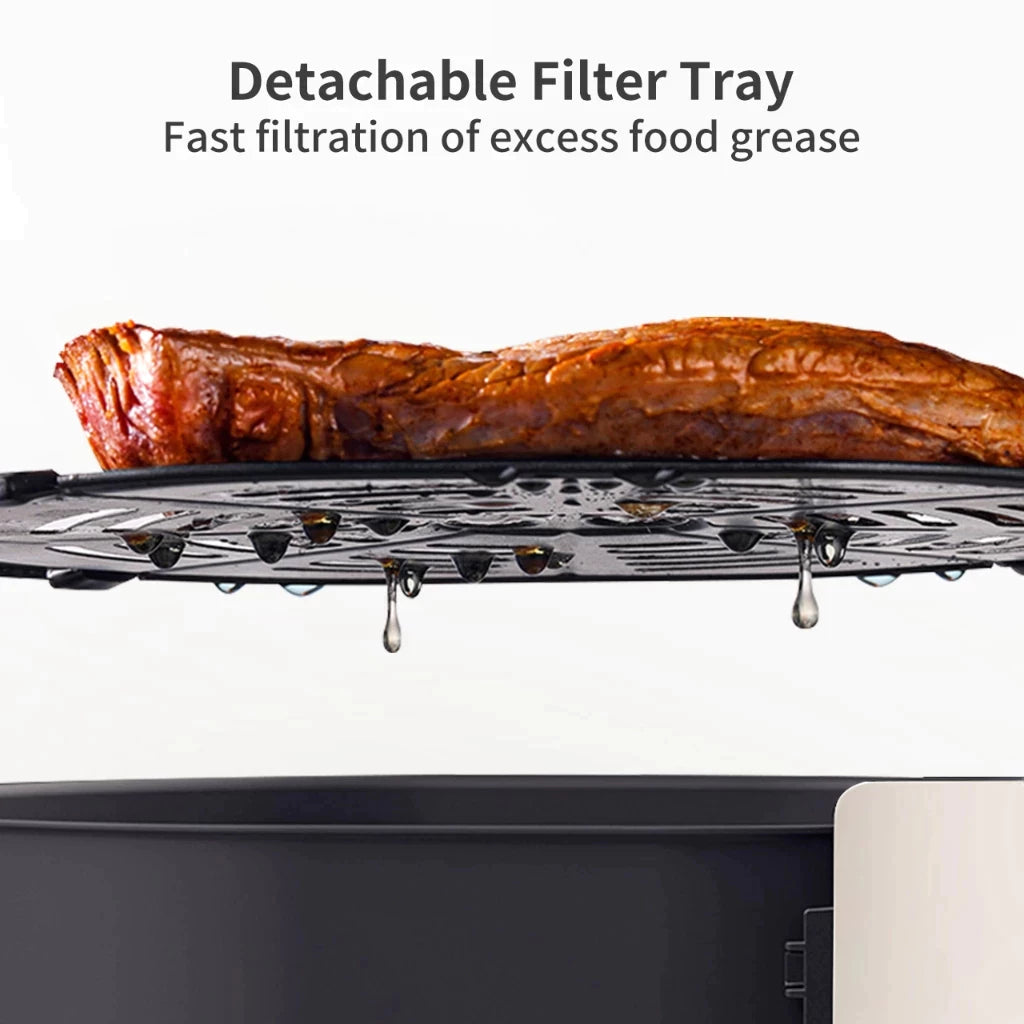 4L-6L Air Fryer 360° Hot Air Circulation Cooker Electric Oven No Flipping 4D Baking Frying Oil Free