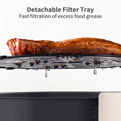 4L-6L Air Fryer 360° Hot Air Circulation Cooker Electric Oven No Flipping 4D Baking Frying Oil Free