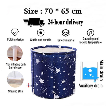 FOOKSUNG Folding Bathtub Water Tub