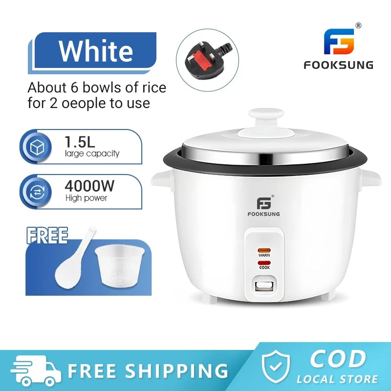 Fooksung 6L Non-Stick Rice Cooker Periuk Nasi Elektrik Kecil Multi-functional Rice Cooker For 3-10 People Rice Cooker 
