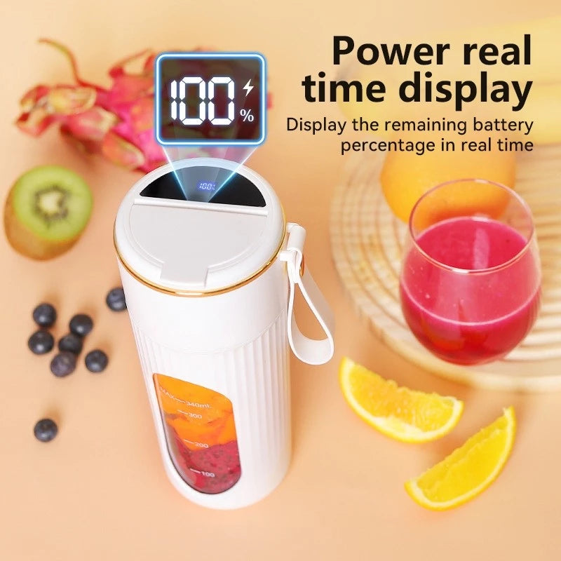 Fooksung Juice Cup Portable Multi-functional 350ML Wireless Electric Juicer Ice Crusher Typce-C Charging 榨汁杯 果汁杯