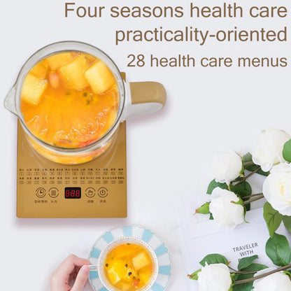Malaysia 3 plug Multifunction health pot 1.8L Glass electric kettle kitchen cooker soup tea kettle