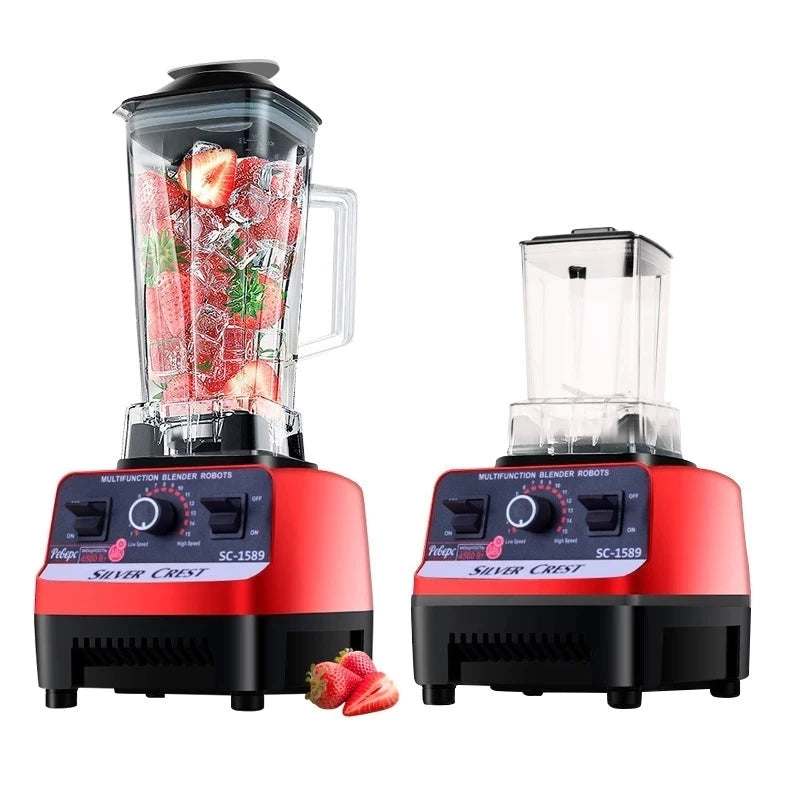 【Ready stock】2 in 1 Blender Heavy Duty Countertop Mixer with Jug Multifunctional Juice1year warranty