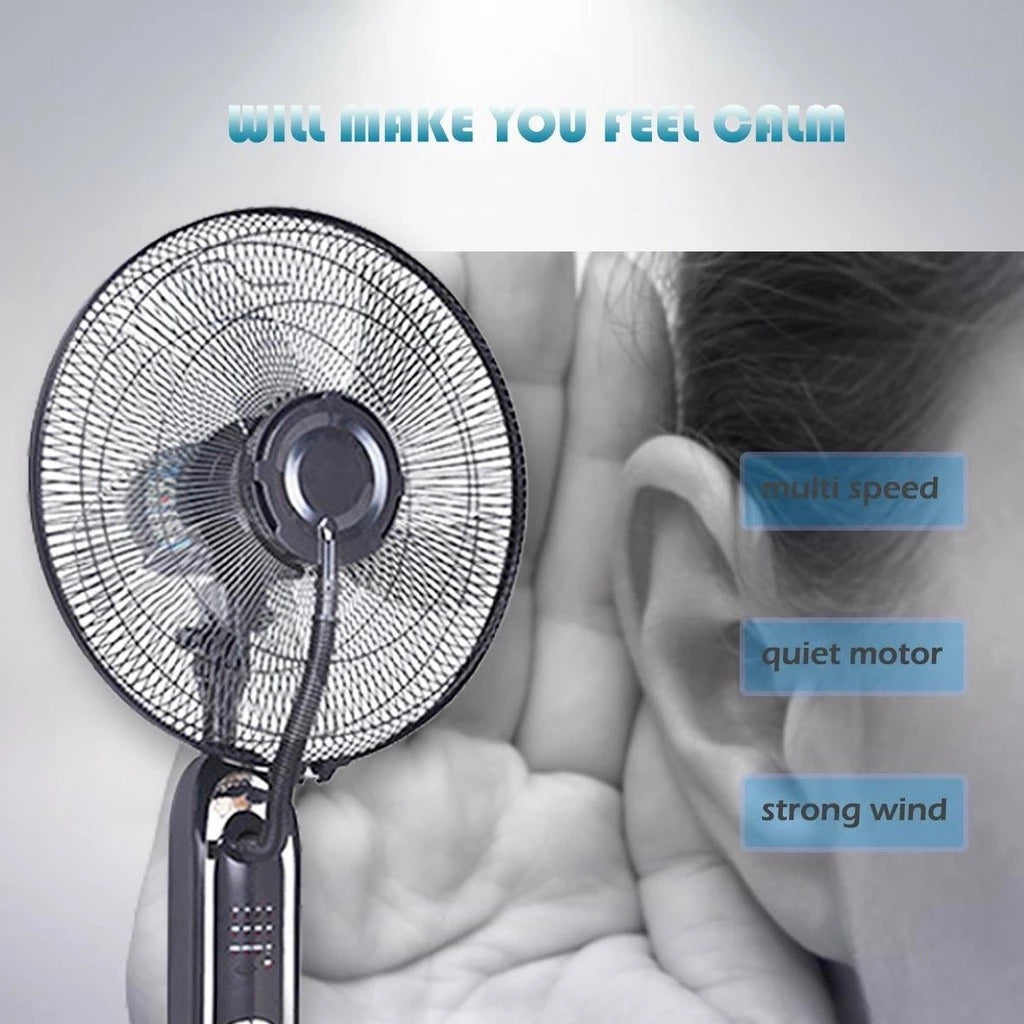Spray Fan Air Conditioning Humidif Misting Fan Low Noise Humidification Industrial Stand Fan