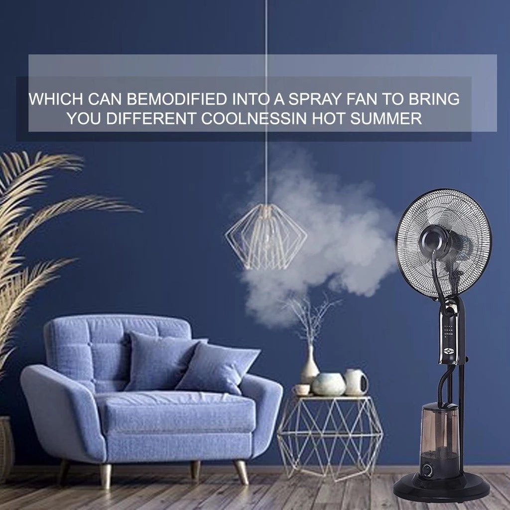 Spray Fan Air Conditioning Humidif Misting Fan Low Noise Humidification Industrial Stand Fan