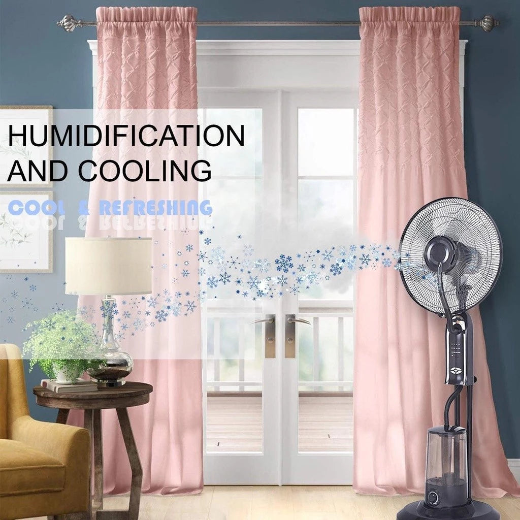 Spray Fan Air Conditioning Humidif Misting Fan Low Noise Humidification Industrial Stand Fan