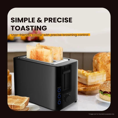 Toaster 750W 2 Slice Pop Up 7-Shades Bread Toaster breakfast machine Pembakar Roti 烤面包机