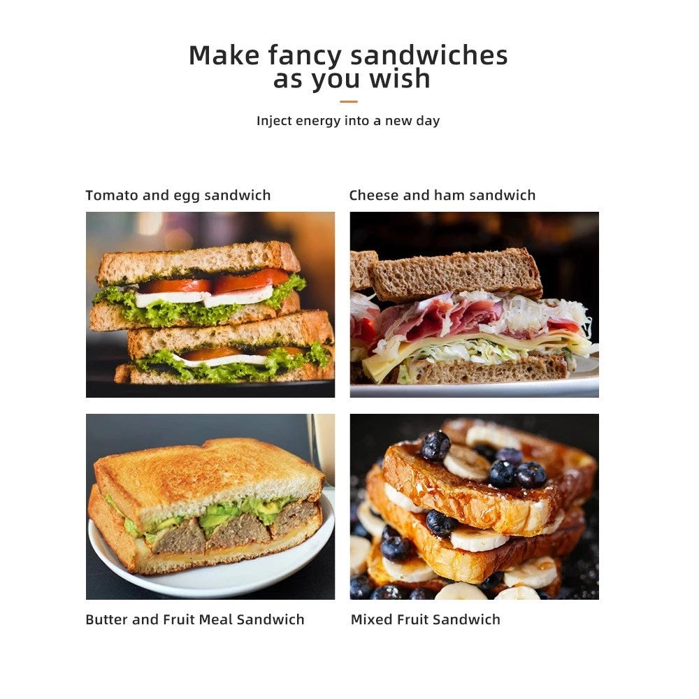 Toaster 750W 2 Slice Pop Up 7-Shades Bread Toaster breakfast machine Pembakar Roti 烤面包机